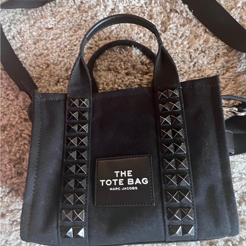 Marc Jacobs Black Studded Tote Bag